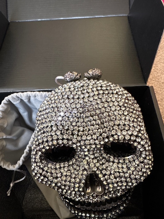 SHEIN Handbags - Skull Clutch Evening Bag Rhinestone